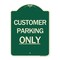 Signmission Customer Parking Only Heavy-Gauge Aluminum Architectural Sign, 24" x 18", G-1824-24211 A-DES-G-1824-24211 - alternate 1